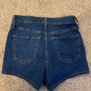 Denim High Rise Shorts